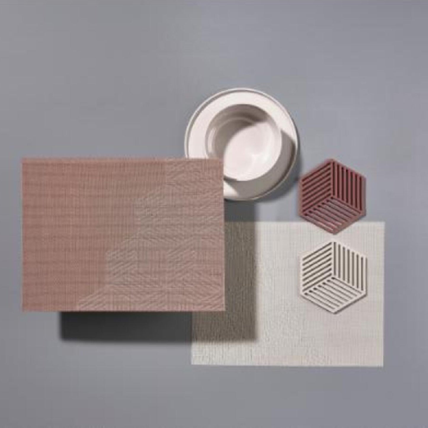 Salvamanteles hexagonal - Gris Claro