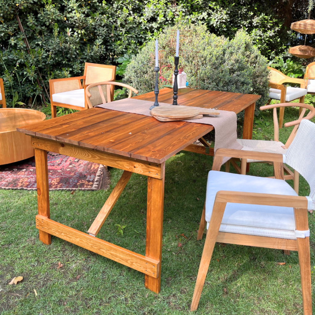 Mesa de Comedor Niva de Madera de Pino 183 x 91 x 74 cm Hem