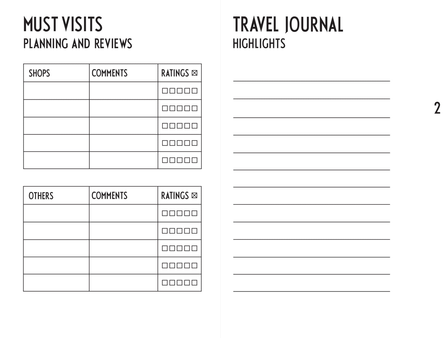 travel journal book