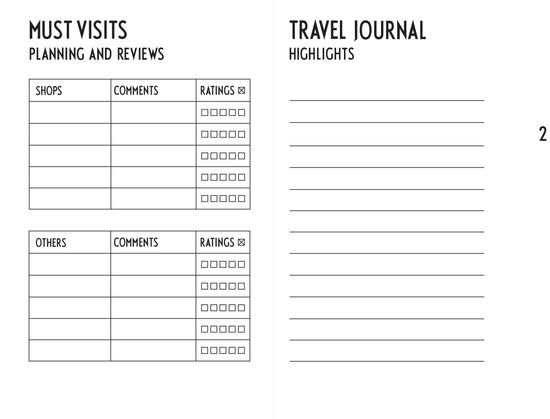 travel journal book