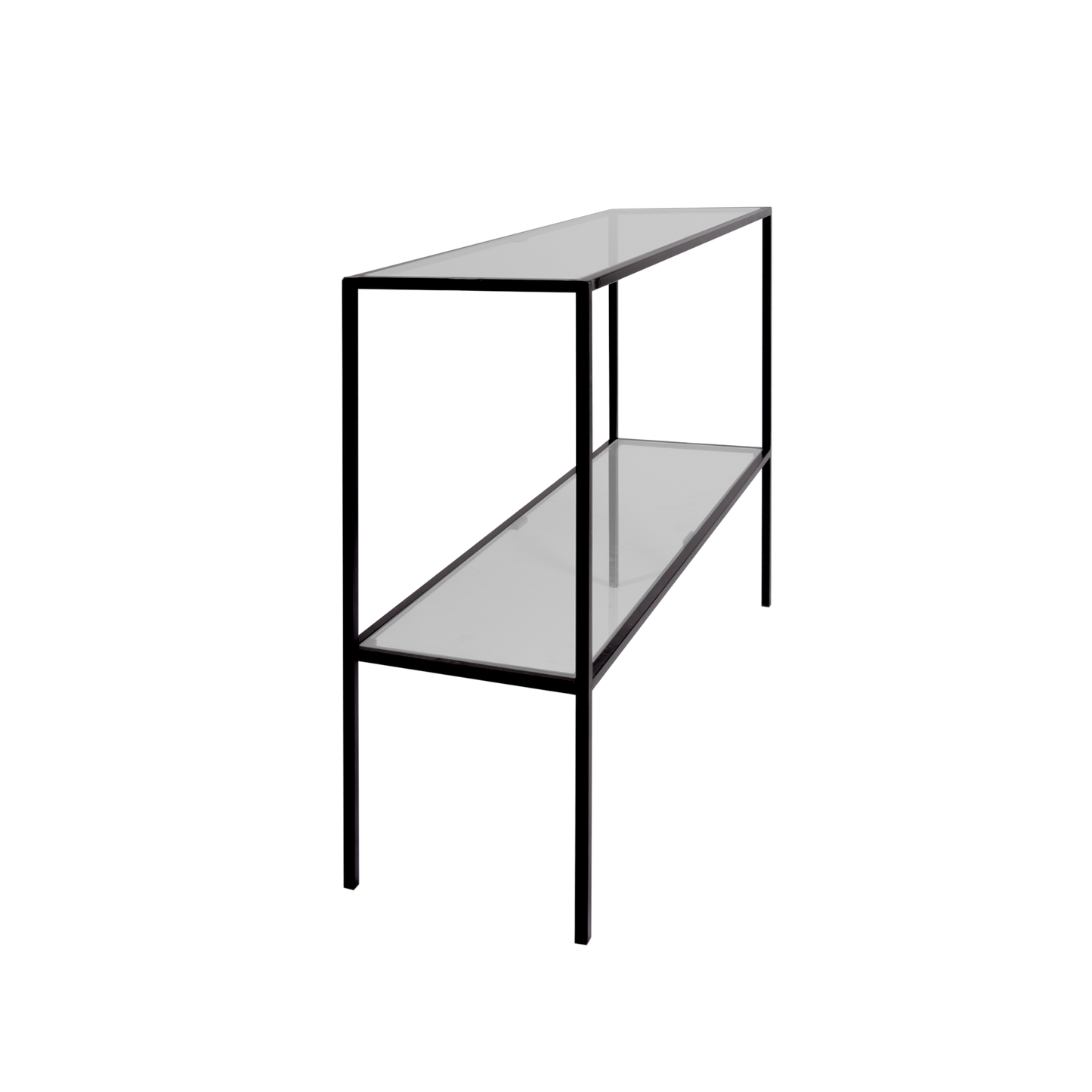 Arrimo 100 doble nivel Negro GLASS
