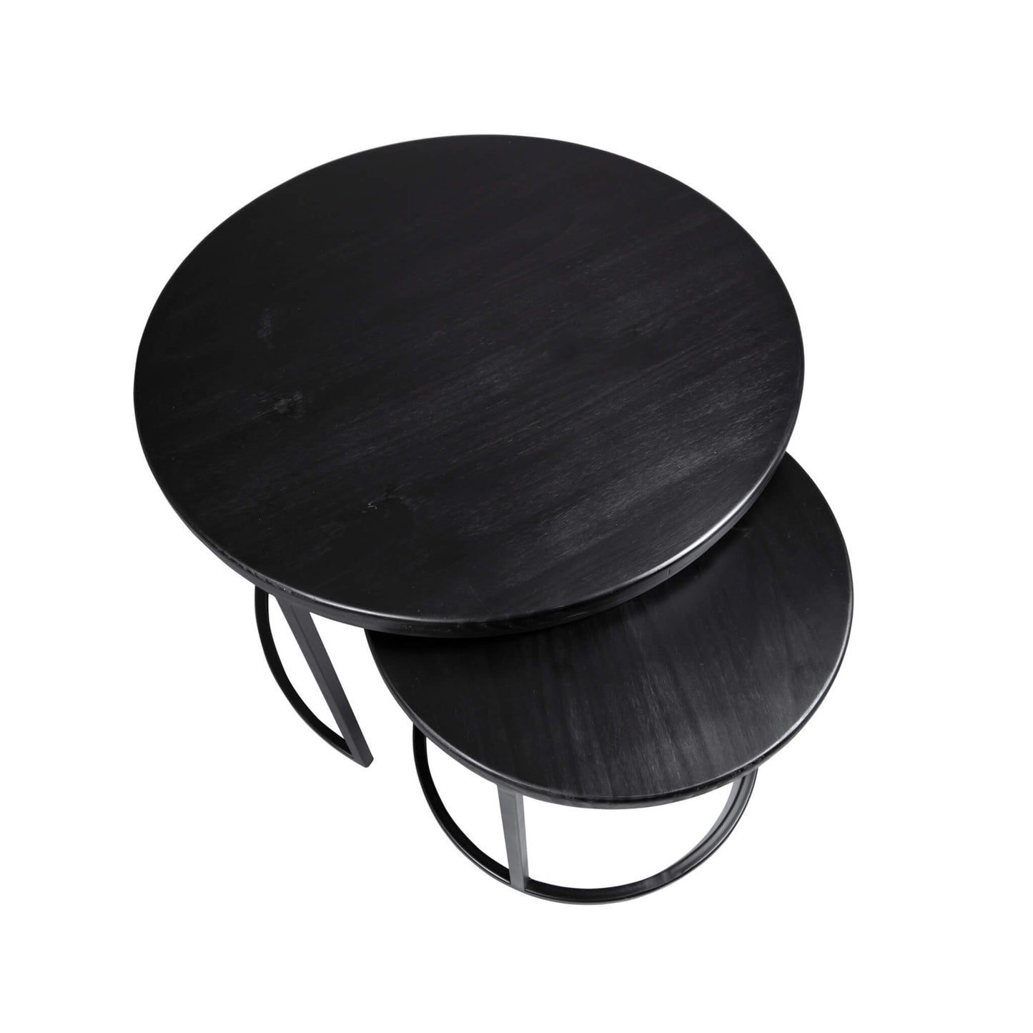 Mesa de centro circular nido BLACK