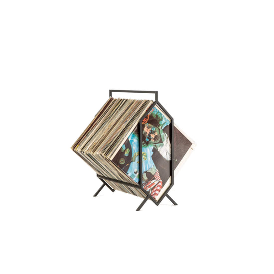 Porta Vinilo 1 Nivel  LUXE METAL BLACK
