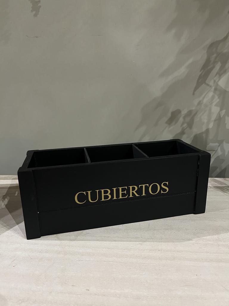 Porta Cubierto Negro