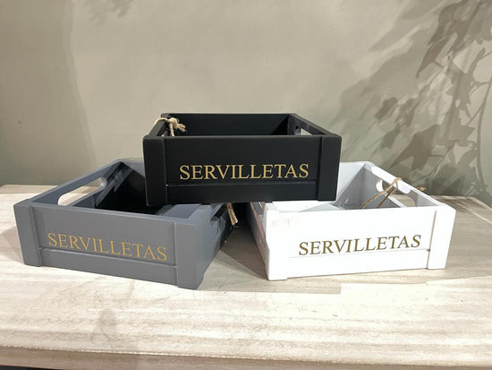 Servilletero Grande  Negro