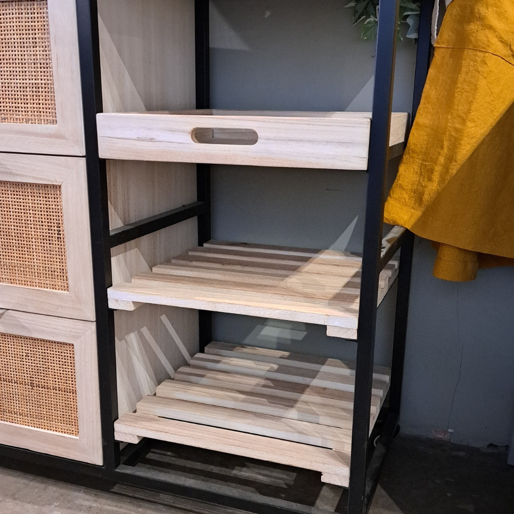 Carro de Cocina de Madera y Metal Radney  84 x 40 x 86 cm Hem