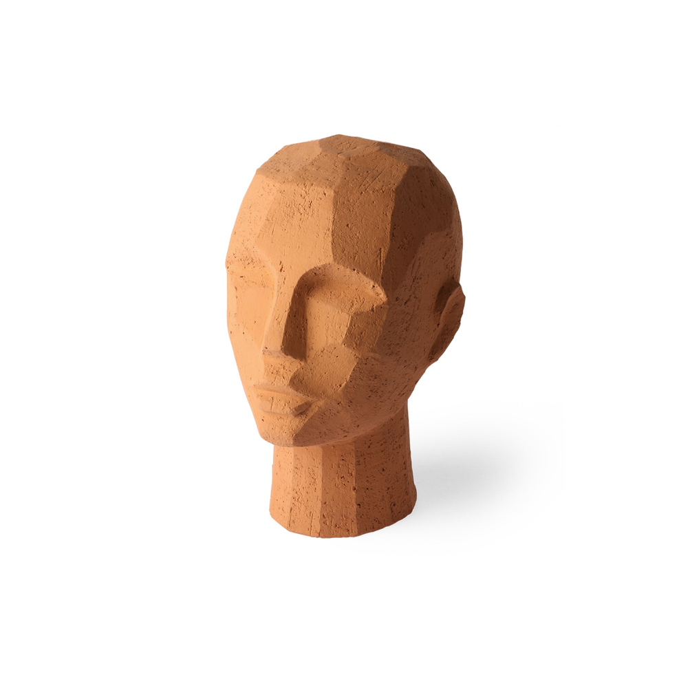 Decoración Head Terracota 18 x 15 x 25 cm