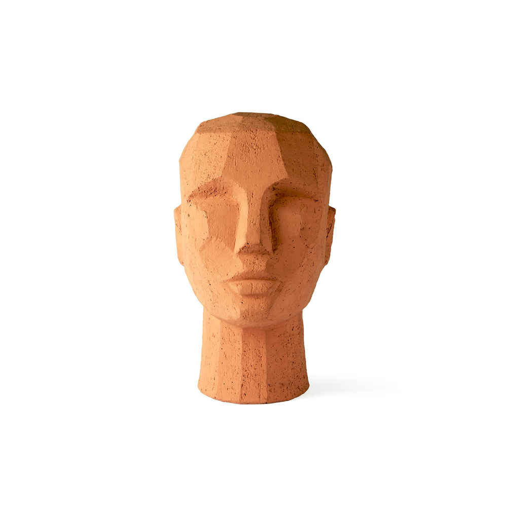 Decoración Head Terracota 18 x 15 x 25 cm