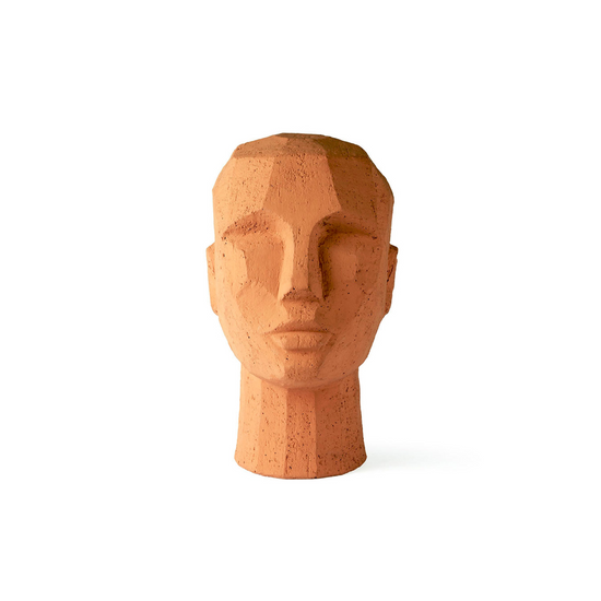 Decoración Head Terracota 18 x 15 x 25 cm