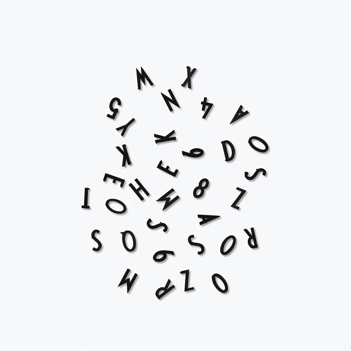 Set de letras Pequeñas - Blanco.