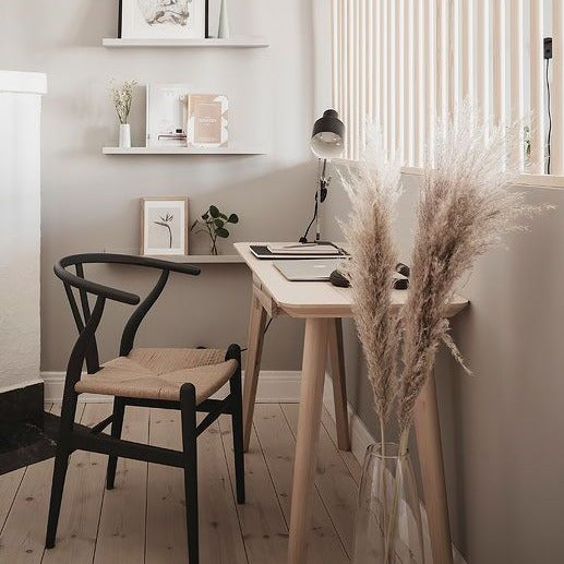 Silla Wishbone Madera de Haya Negro 43 x 47 x 77 cm Hem
