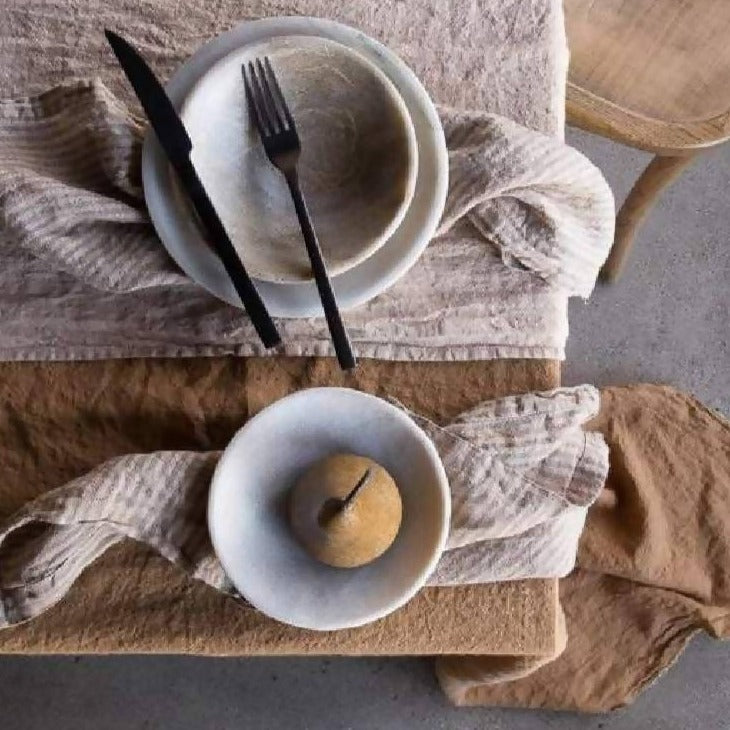 Paño de Mesa Striped Toile Nature Code Company