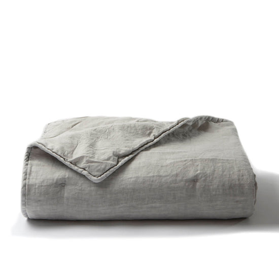 Quilt Piecera Lino Gris Claro 100X160 Estampa