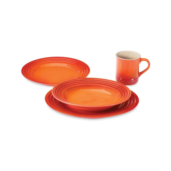 Set de 4 piezas Vajilla Chicago 27cm Volcánico Le Creuset