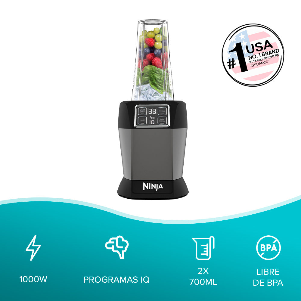 Licuadora Individual Ninja con Auto iQ 1000 W The Deco Journal