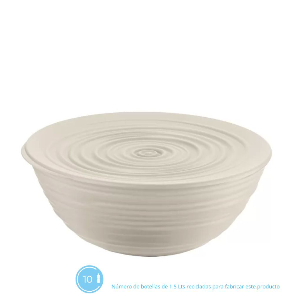 Contenedor con Tapa 'Tierra' Color Blanco 25cms Guzzini