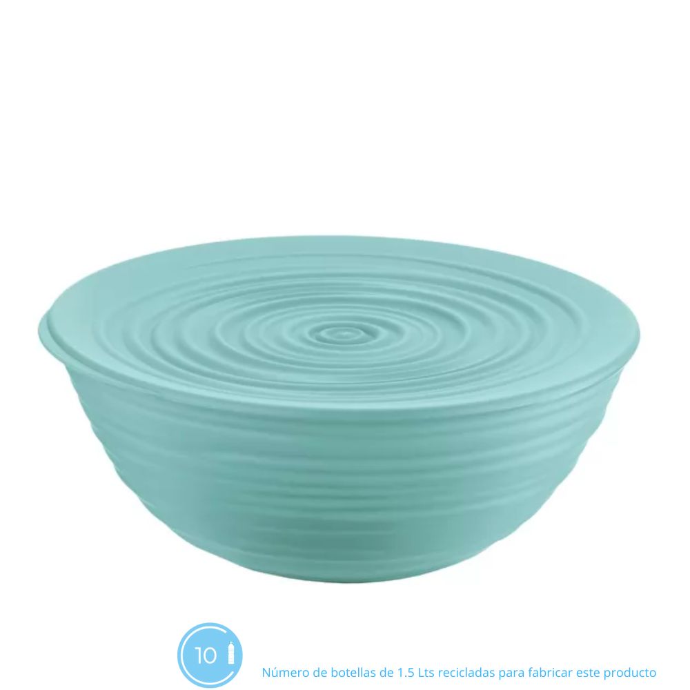 Contenedor con Tapa 'Tierra' Color Verde Aqua 25cms Guzzini