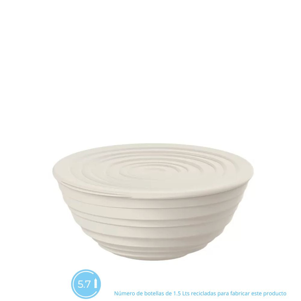 Contenedor con Tapa 'Tierra' Color Blanco 18cms Guzzini
