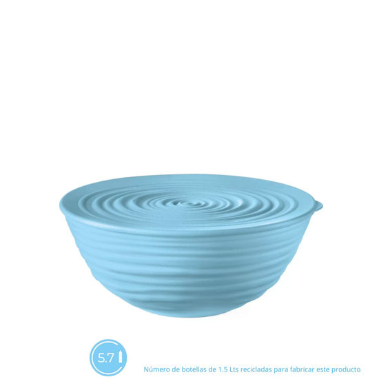 Contenedor con Tapa 'Tierra' Color Celeste 18cms Guzzini