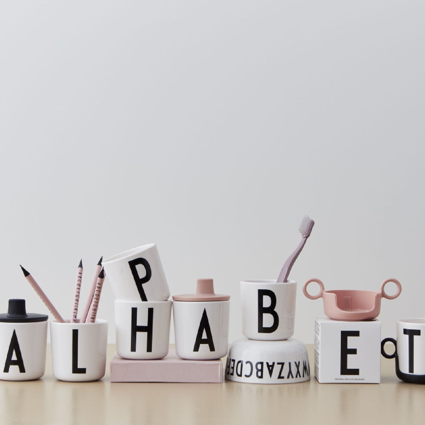 Taza de Melamina Letra Individual de la A a la Z