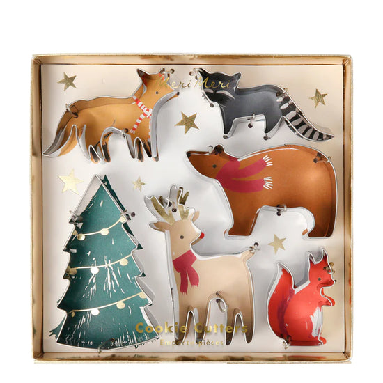 Cortadores de galletas animales en navidad Meri Meri