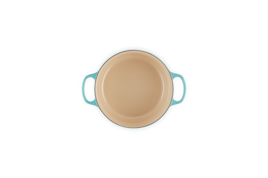 Cocotte Redonda 24Cm Azul Caribe Le Creuset