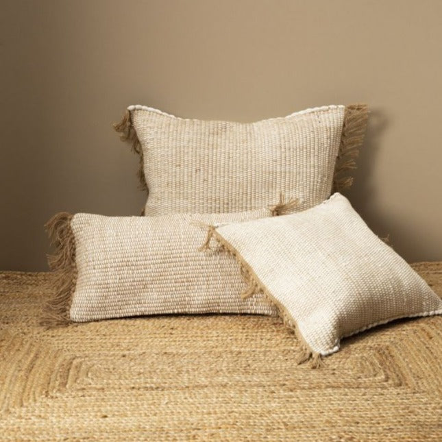 Funda Cojín Algodón Crema 45x45 Calma House