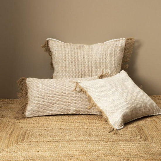 Funda Cojín Algodón Crema 45x45 Calma House