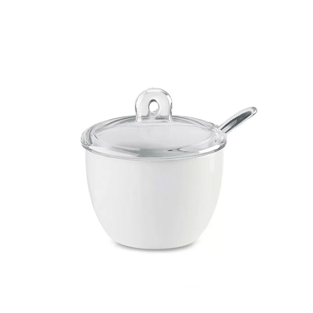 Azucarero Gocce con Cuchara Tapa Transparente Guzzini
