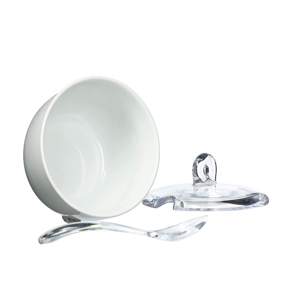Azucarero Gocce con Cuchara Tapa Transparente Guzzini