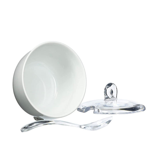 Azucarero Gocce con Cuchara Tapa Transparente Guzzini
