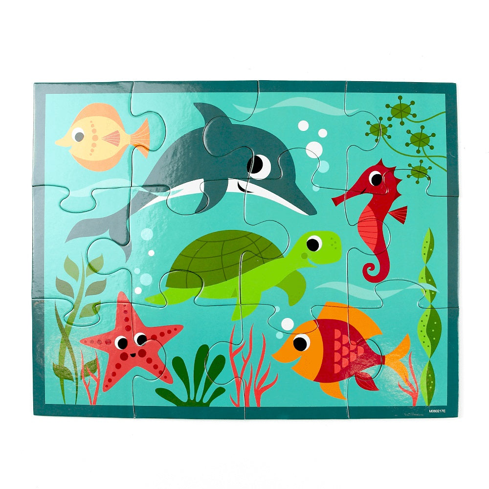 Puzzle 12Pcs En Estuche Bajo El Mar Mudpuppy