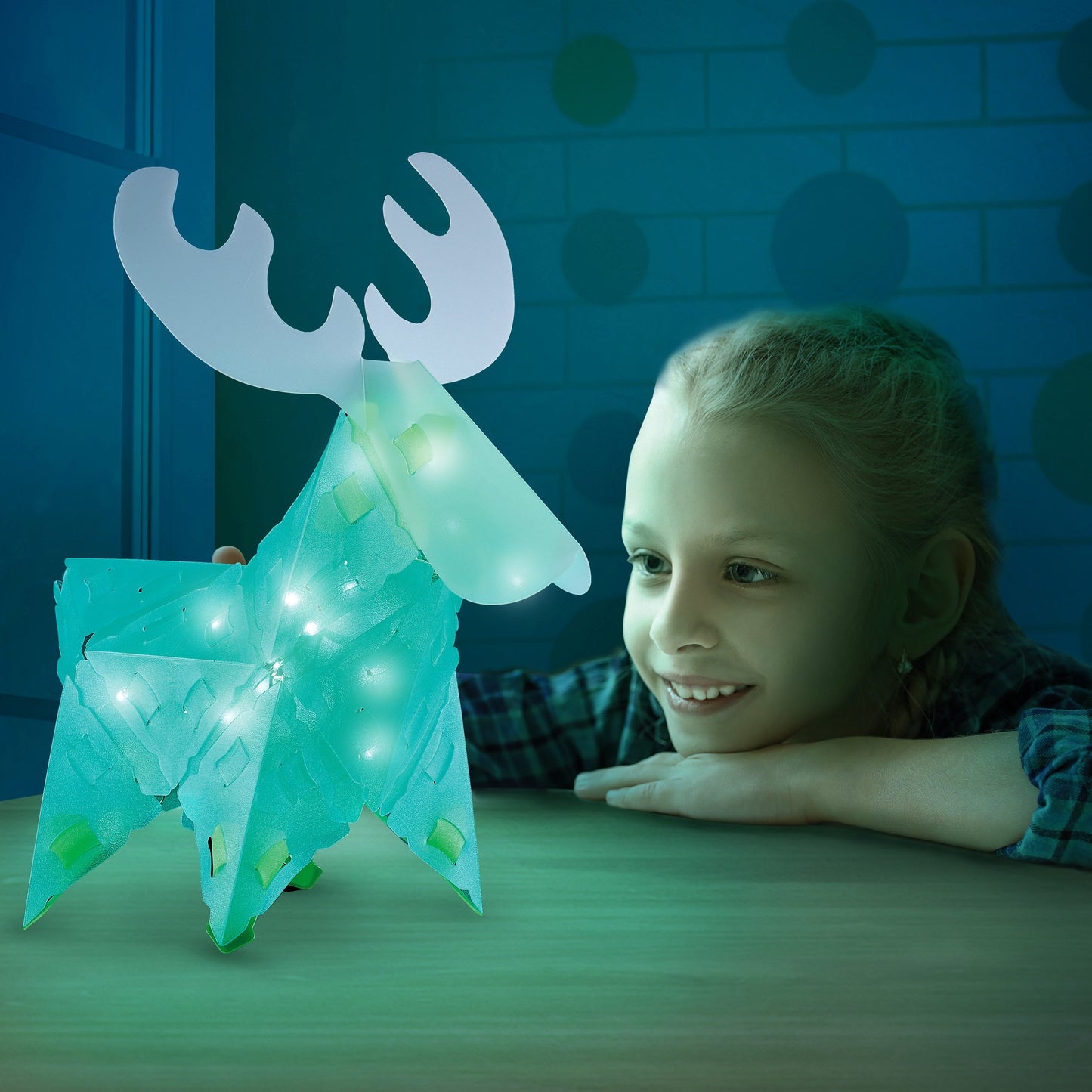 Rompecabezas Alce Con Iluminación 3D Pequeño Creatto
