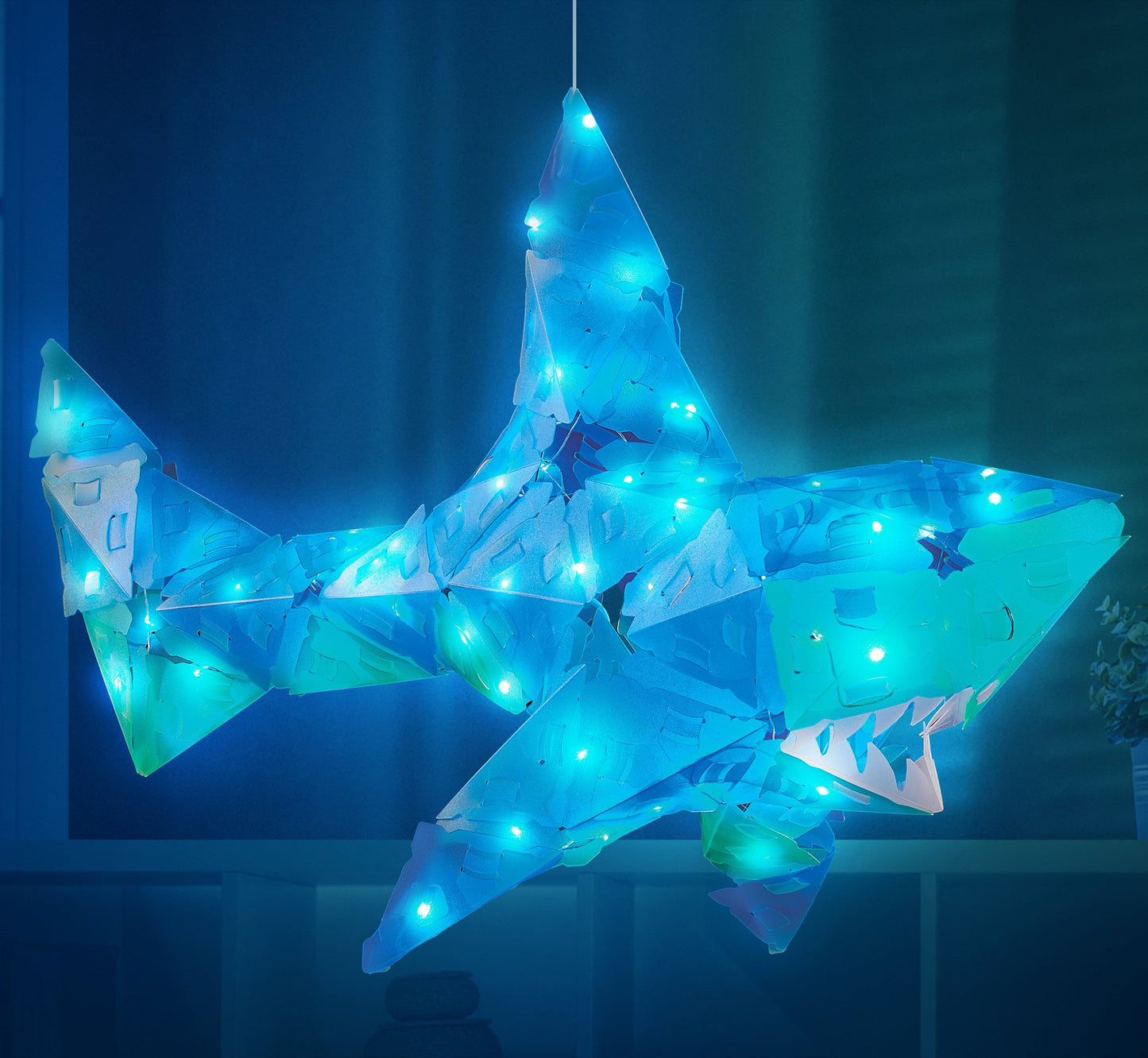 Rompecabezas Con Iluminacion 3D Grande, Tiburon
