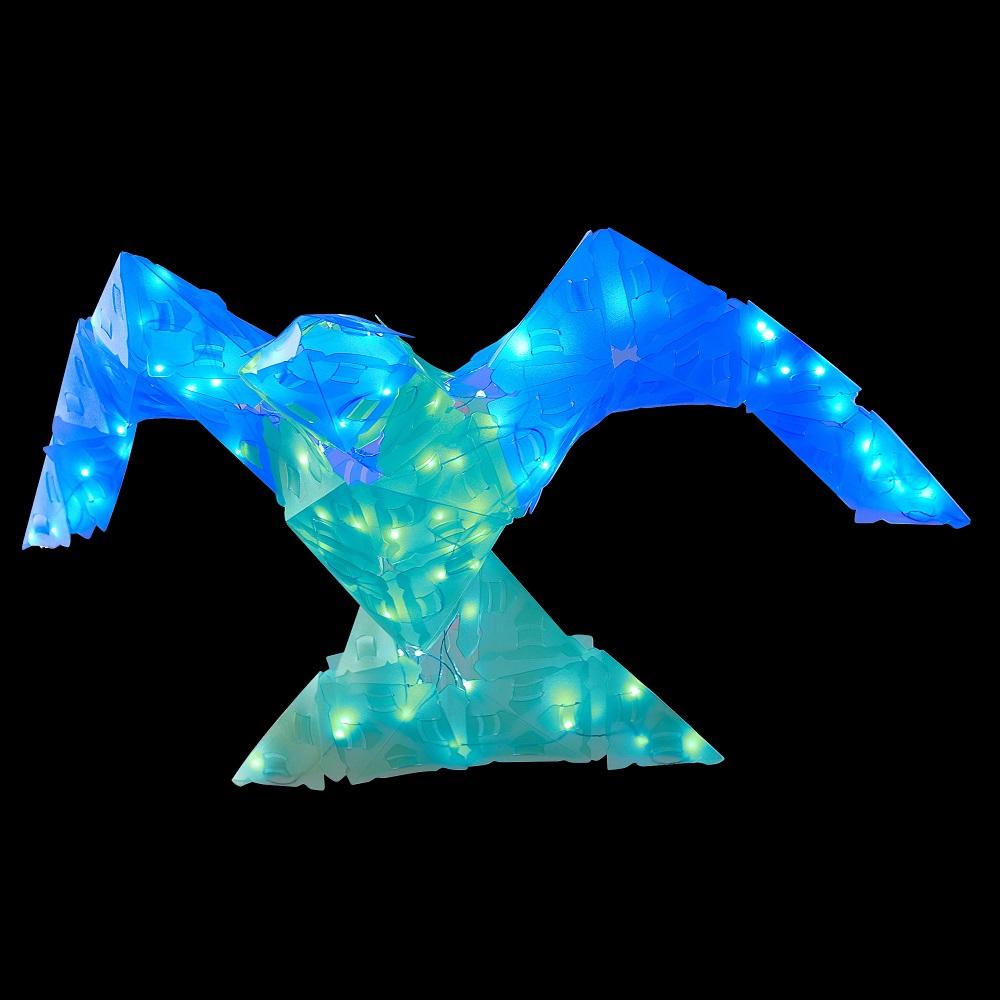 Rompecabezas Con Iluminacion 3D Grande, Tiburon