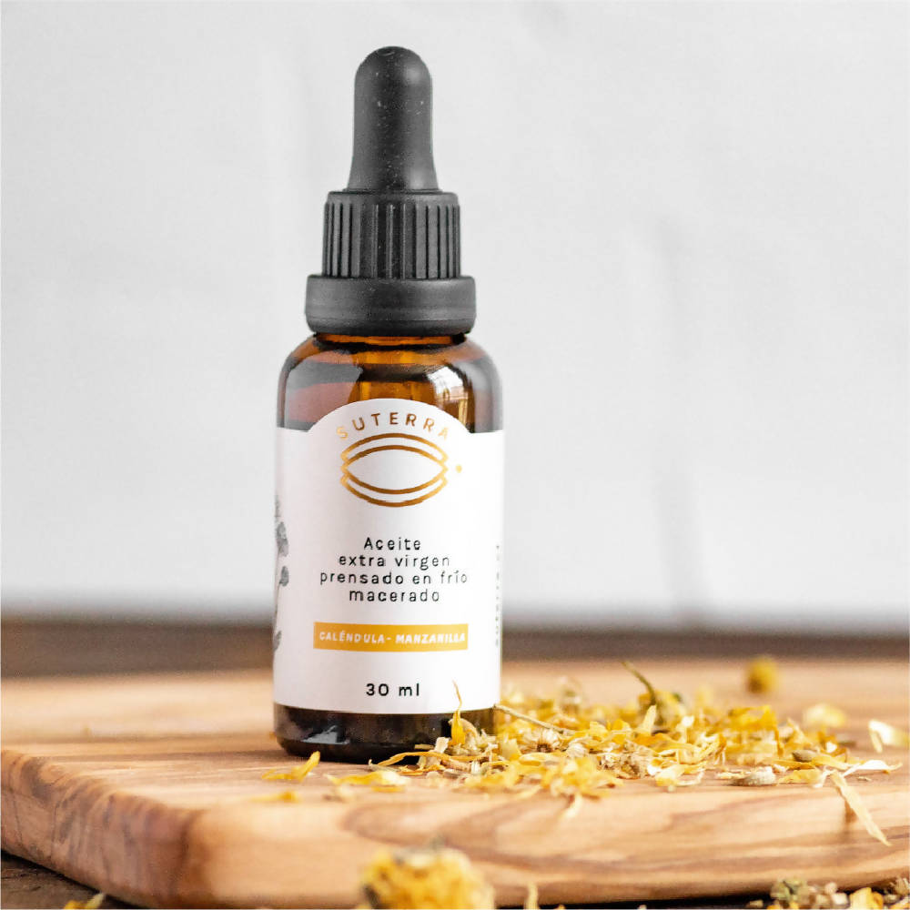 Aceite Macerado Caléndula Manzanilla Piel y Cabello Suterra