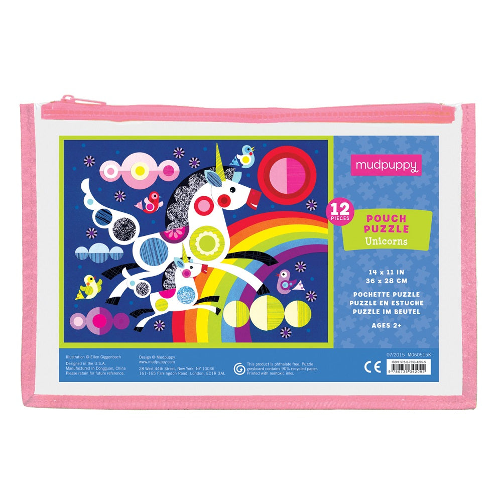 Puzzle 12Pcs En Estuche Unicornios Mudpuppy
