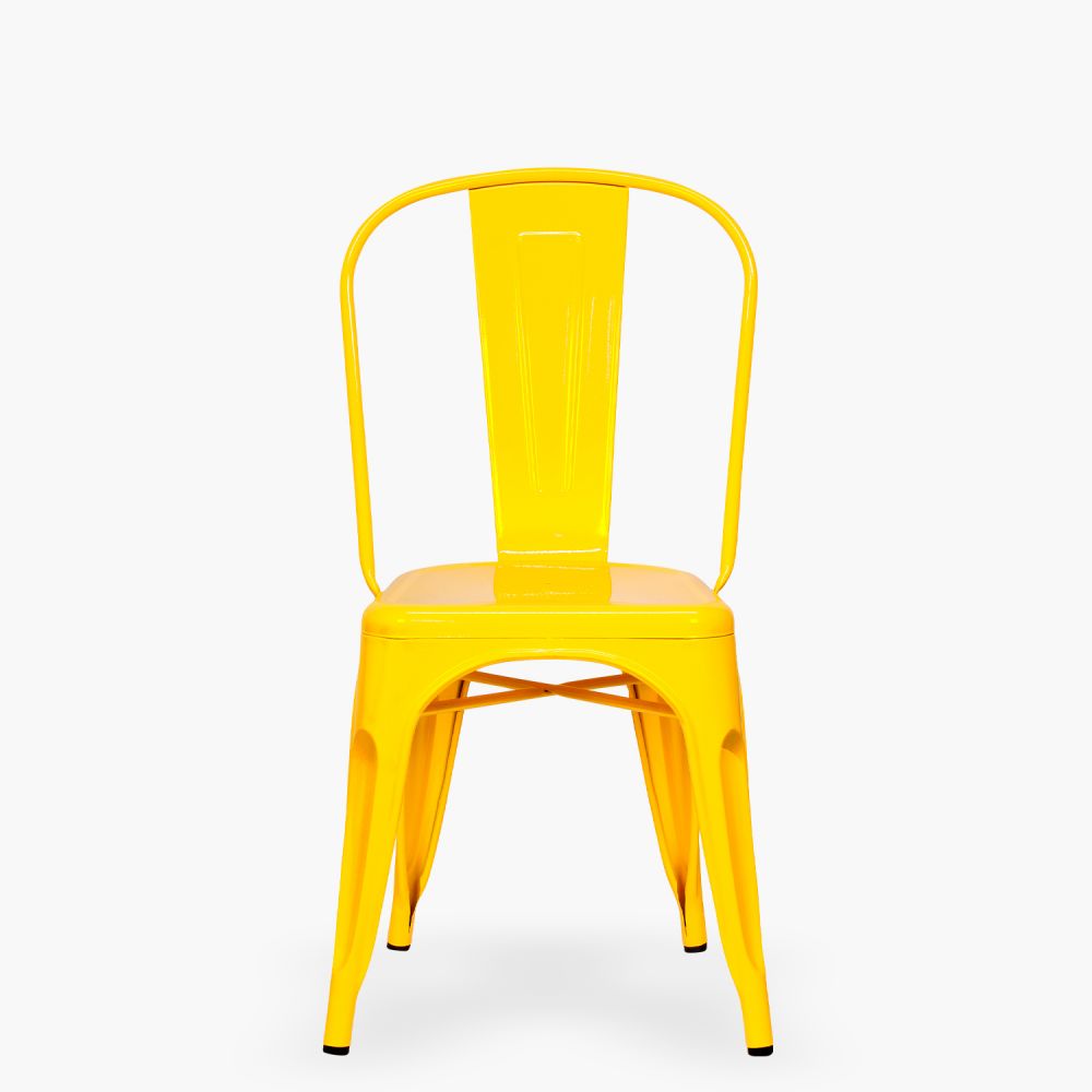 Silla Tolix Réplica Amarillo Form Design