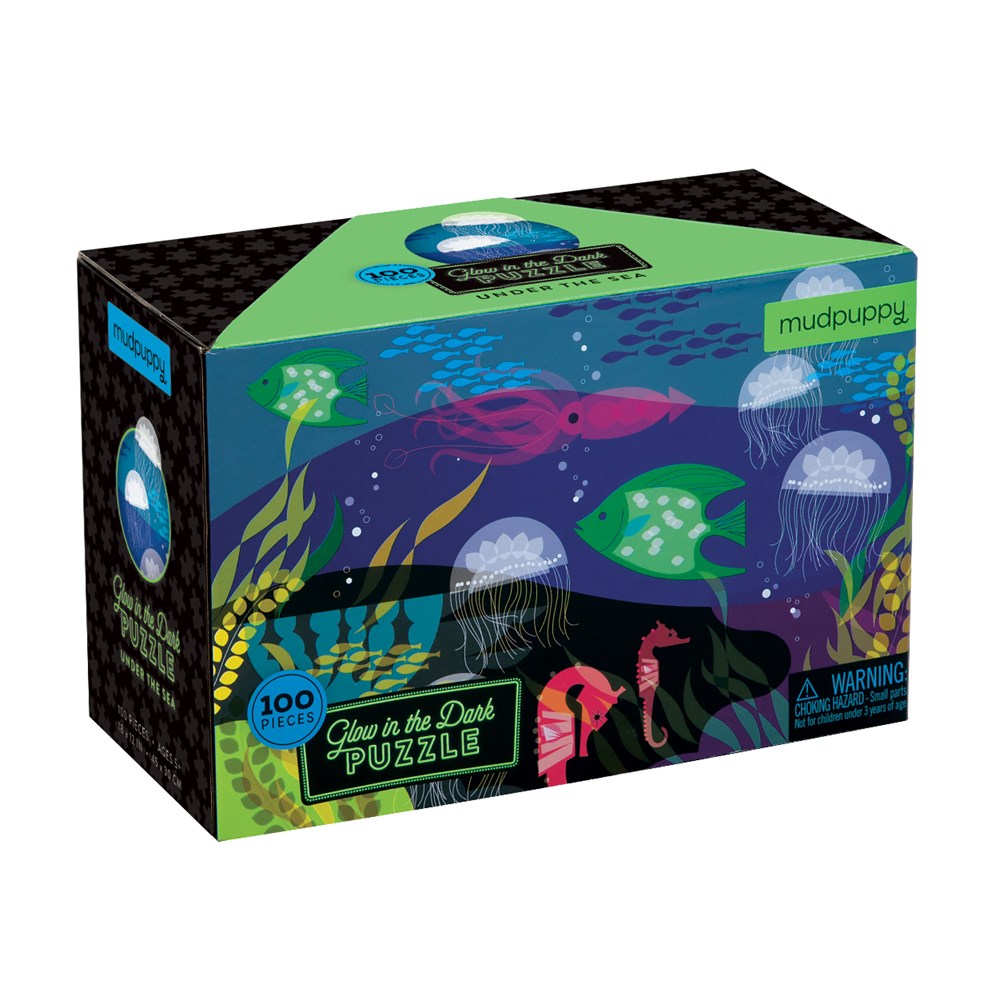 Puzzle 100Pcs Que Brilla En La Oscuridad Bajo El Mar Mudpuppy