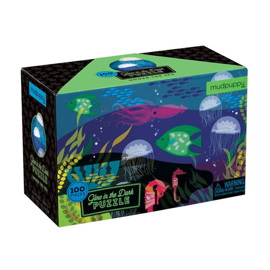 Puzzle 100Pcs Que Brilla En La Oscuridad Bajo El Mar Mudpuppy