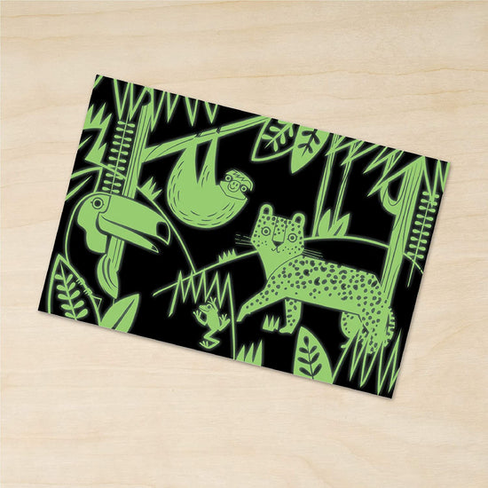 Puzzle 100Pcs Que Brilla En La Oscuridad La Selva Mudpuppy