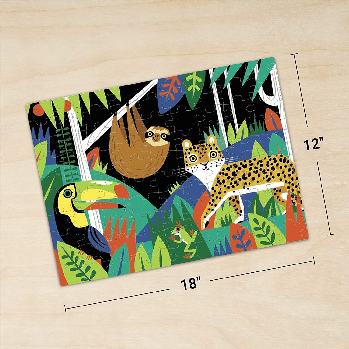 Cargar imagen en el visor de la galería, Puzzle 100Pcs Que Brilla En La Oscuridad La Selva Mudpuppy
