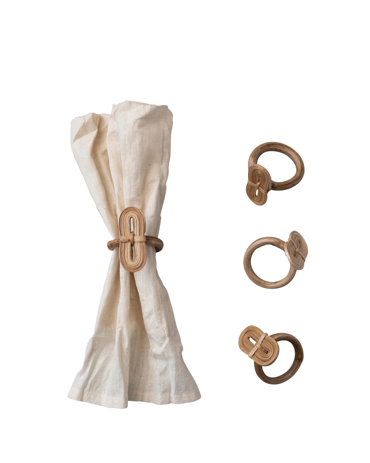 Pack de 4 Anillos para servilleta Bambú