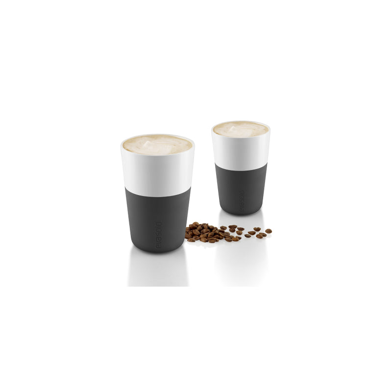 Tazas Latte Negro Eva Solo
