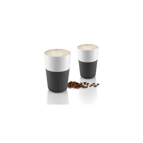 Tazas Latte Negro Eva Solo