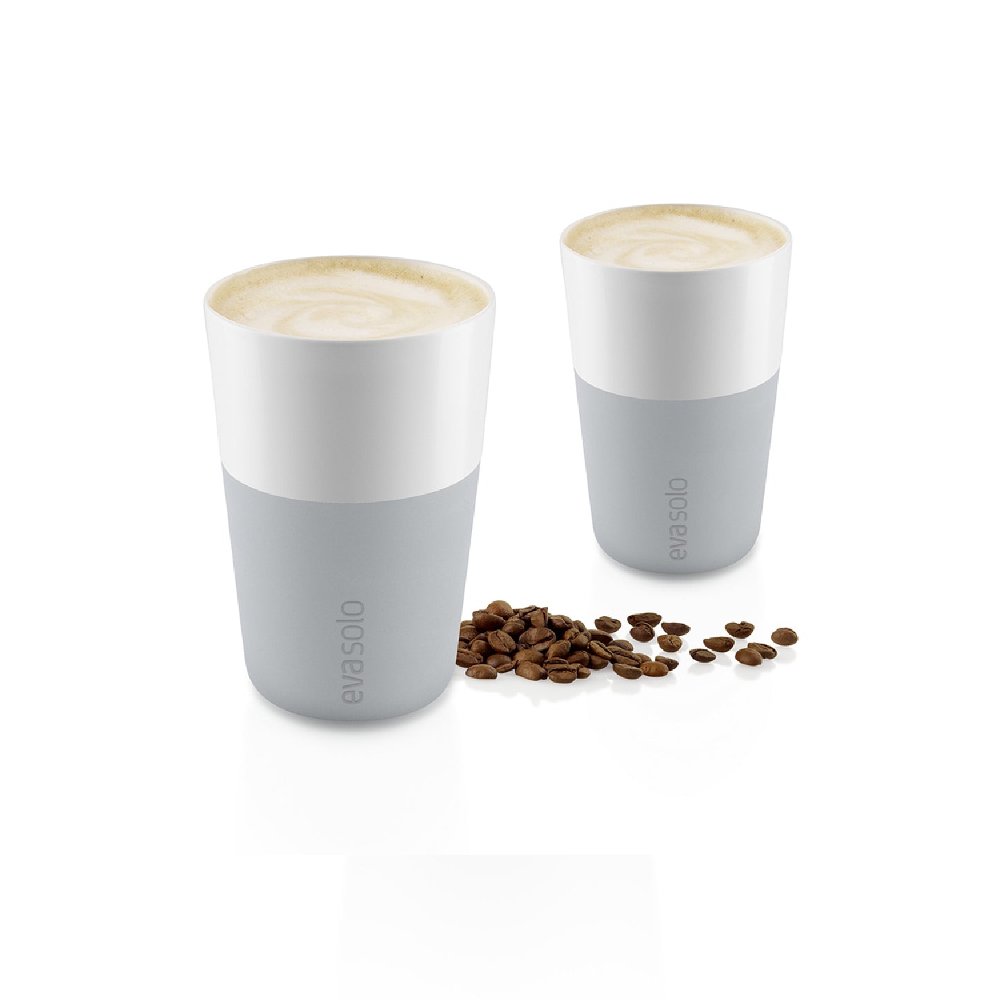Tazas Latte Gris Marmol Eva Solo