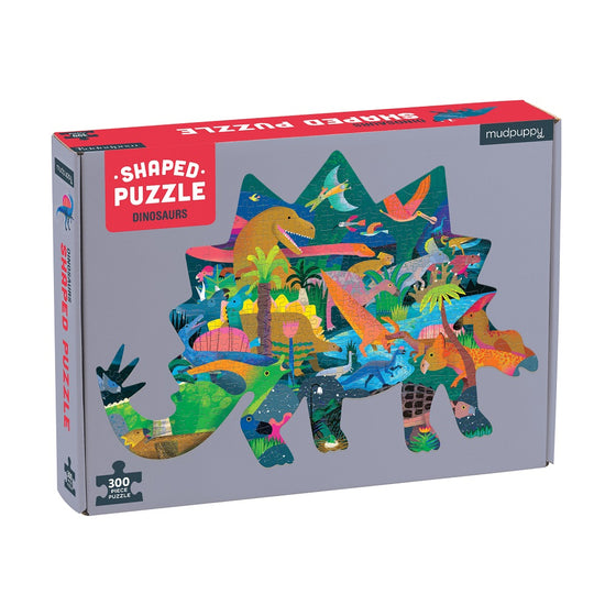 Puzzle 300Pcs Con Forma Dinosaurios Mudpuppy