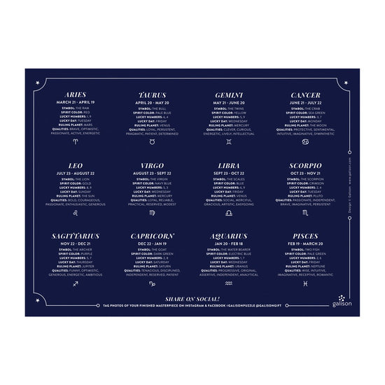 Puzzle 1000Pcs Astrologia Con Aluminio Mudpuppy