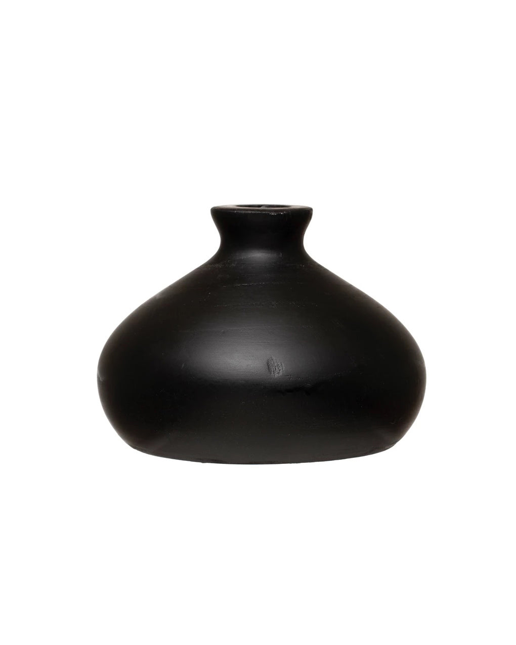 Florero de Madera Negro