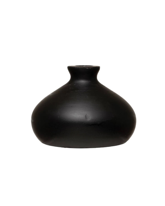 Florero de Madera Negro
